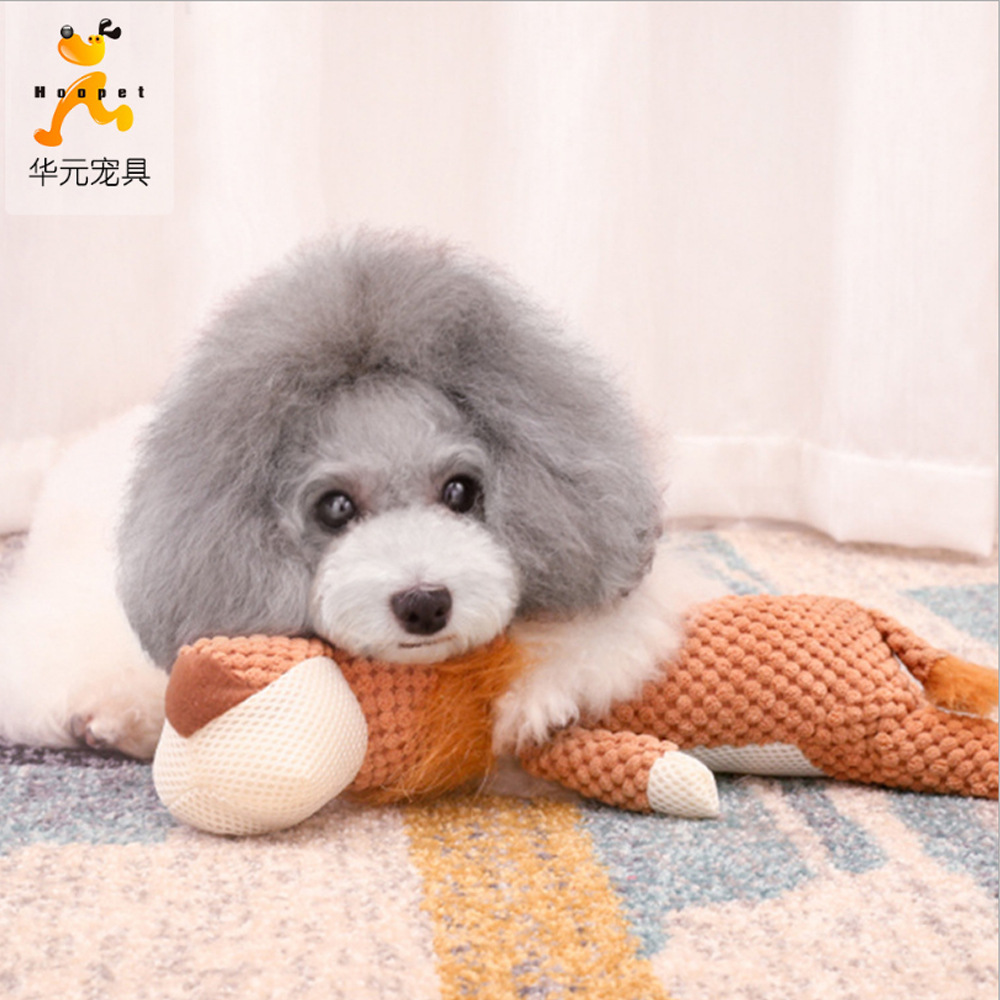 狗狗發聲玩具金毛比熊毛絨玩具小狗泰迪幼犬磨牙玩具寵物互動玩具